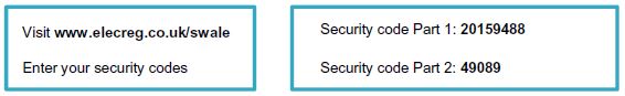 Security Code Locations